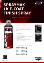 One Pager 1K E-Coat Finish Spray