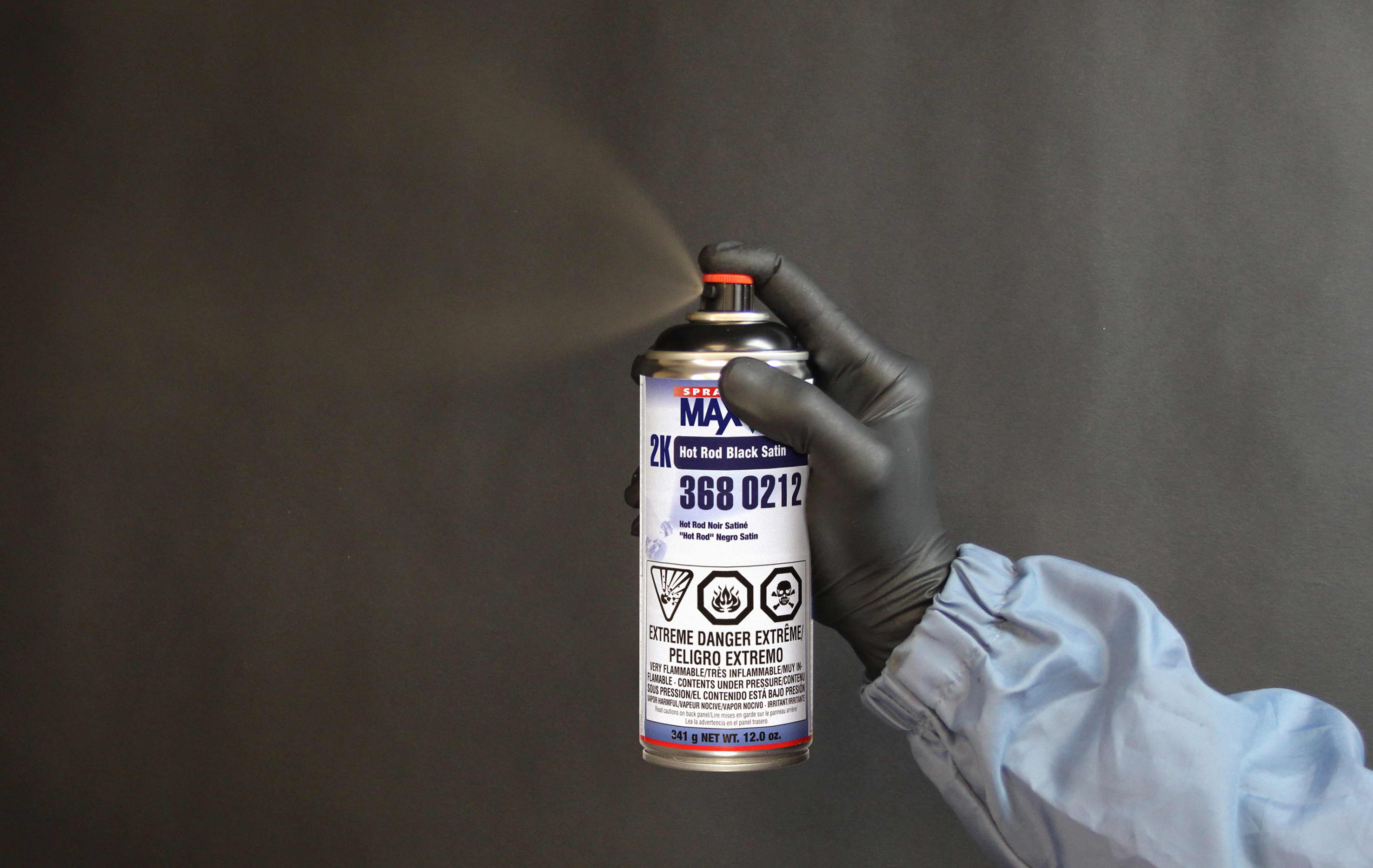 Vernis polyuréthane bi-composant Spray Max 2K satiné 400ml