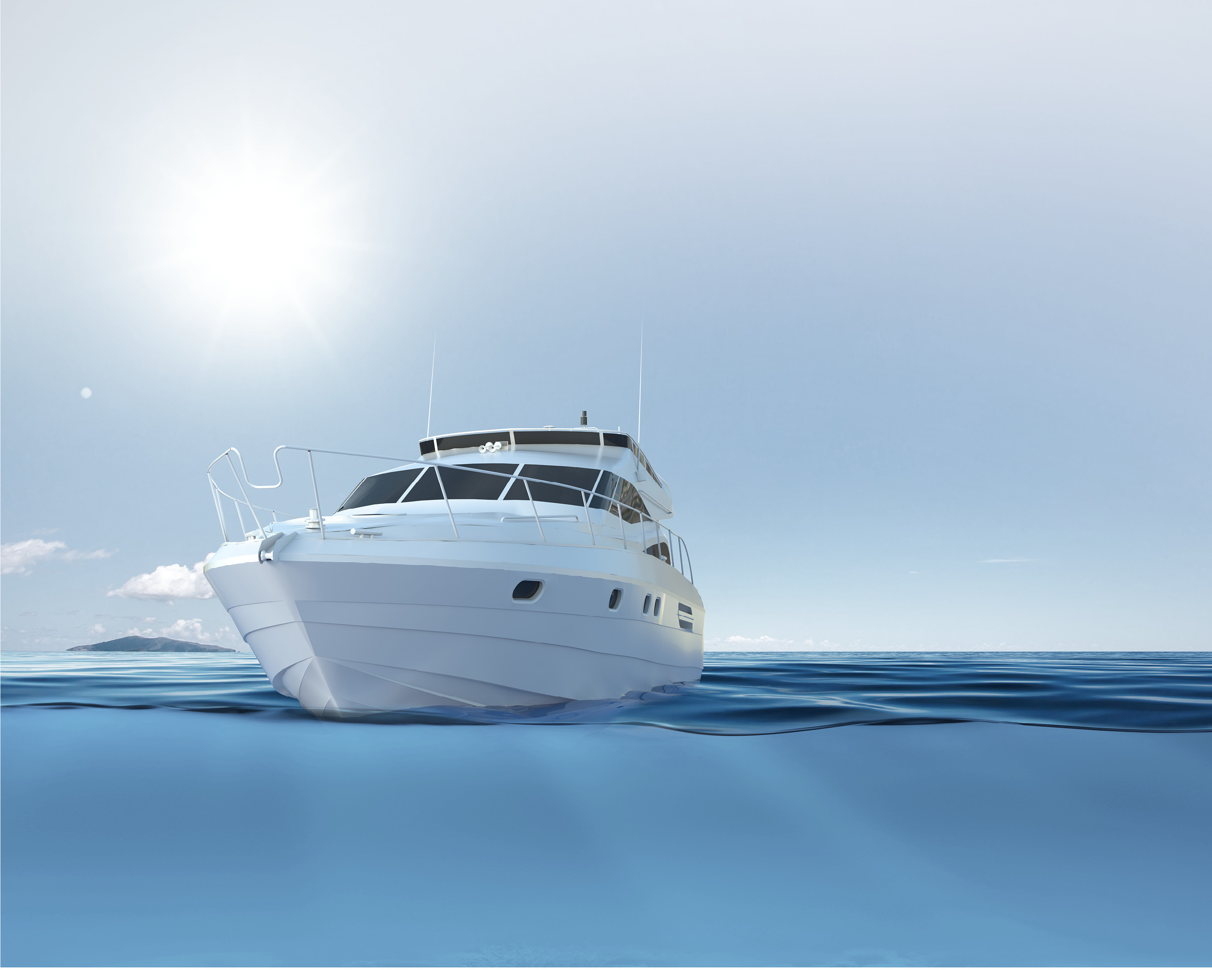 Yacht auf Wasser